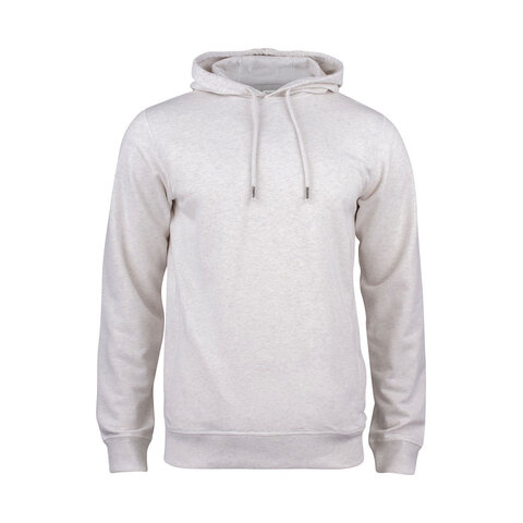 CLIQUE Premium OC Hoody Herre - Øko Bomuld-Lysegrå