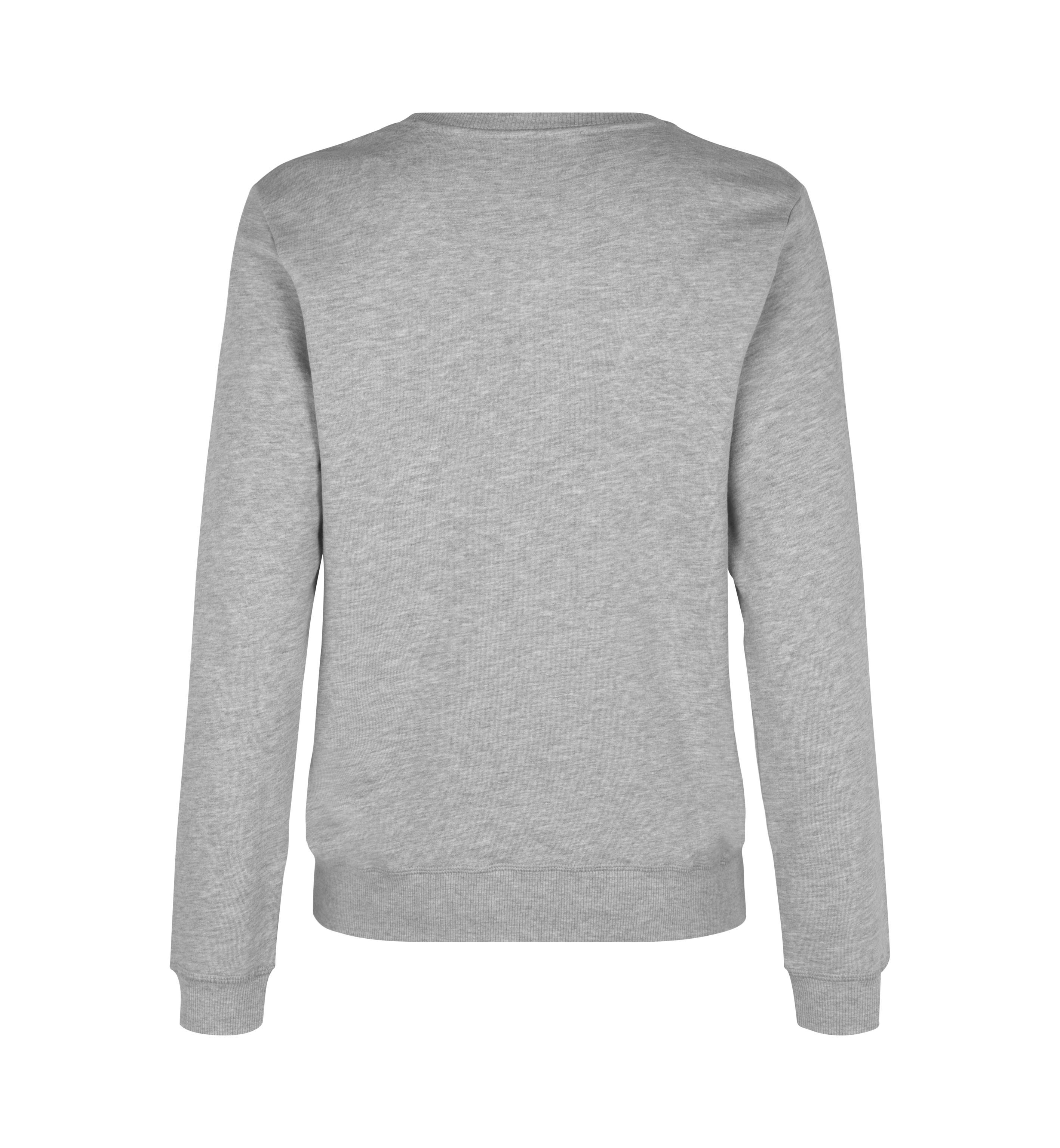 ID Økologisk O-hals Sweatshirt, dame-Grå melange
