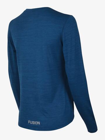 FUSION C3 T-shirt m. lange ærmer-Blå