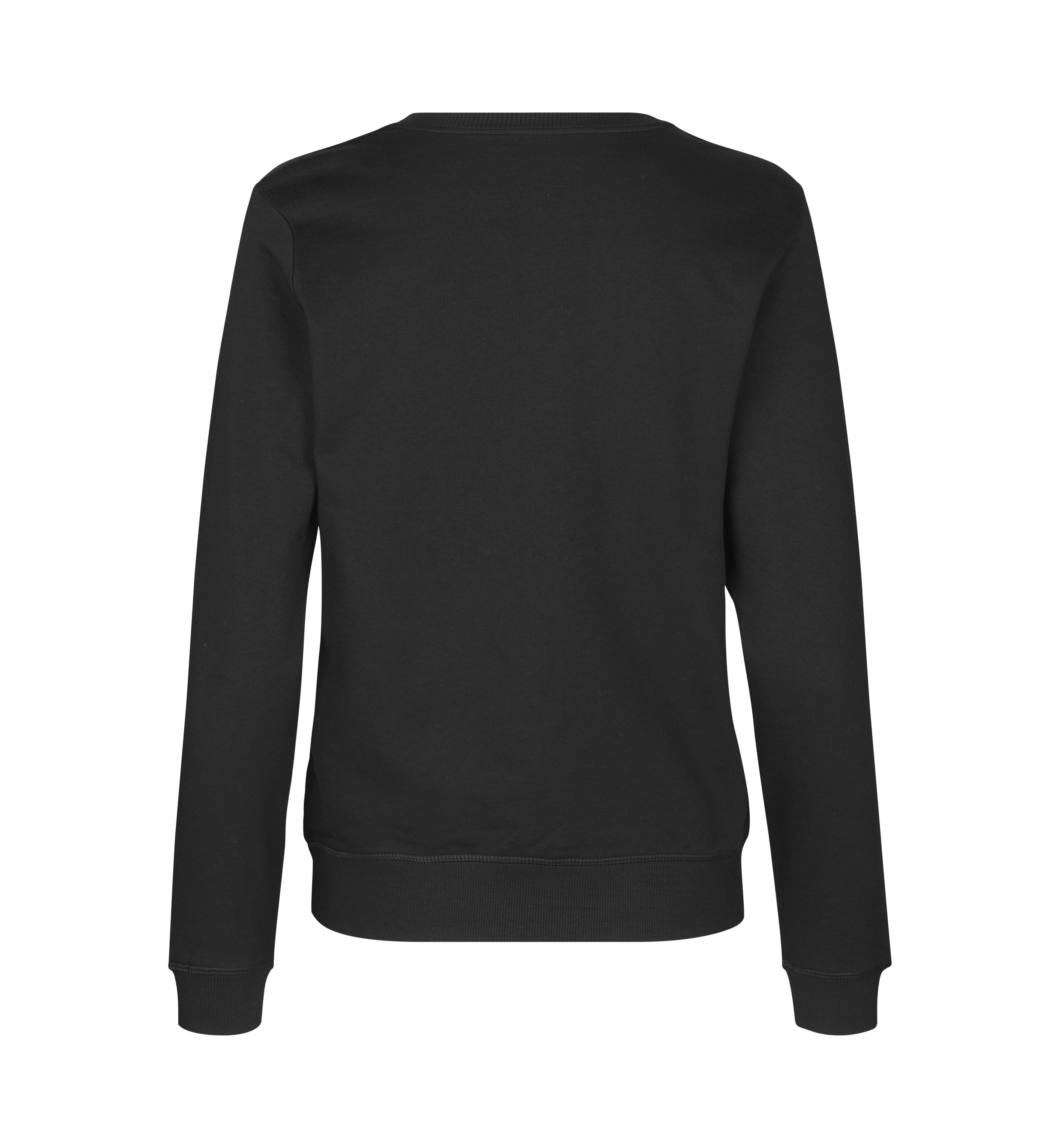 ID Økologisk O-hals Sweatshirt, dame-Sort
