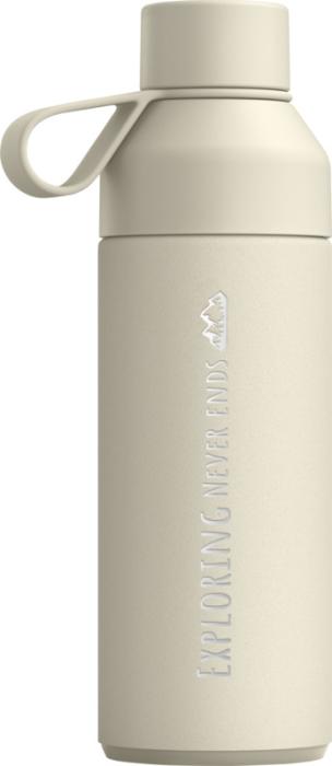 Ocean Bottle 500 ml vakuumisoleret vandflaske, Genanvendt Stål-Creme