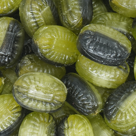 Vegansk Bolcher i Flowpack komposterbar (alle mængder er i kg.)-Fersken Lakrids Peber