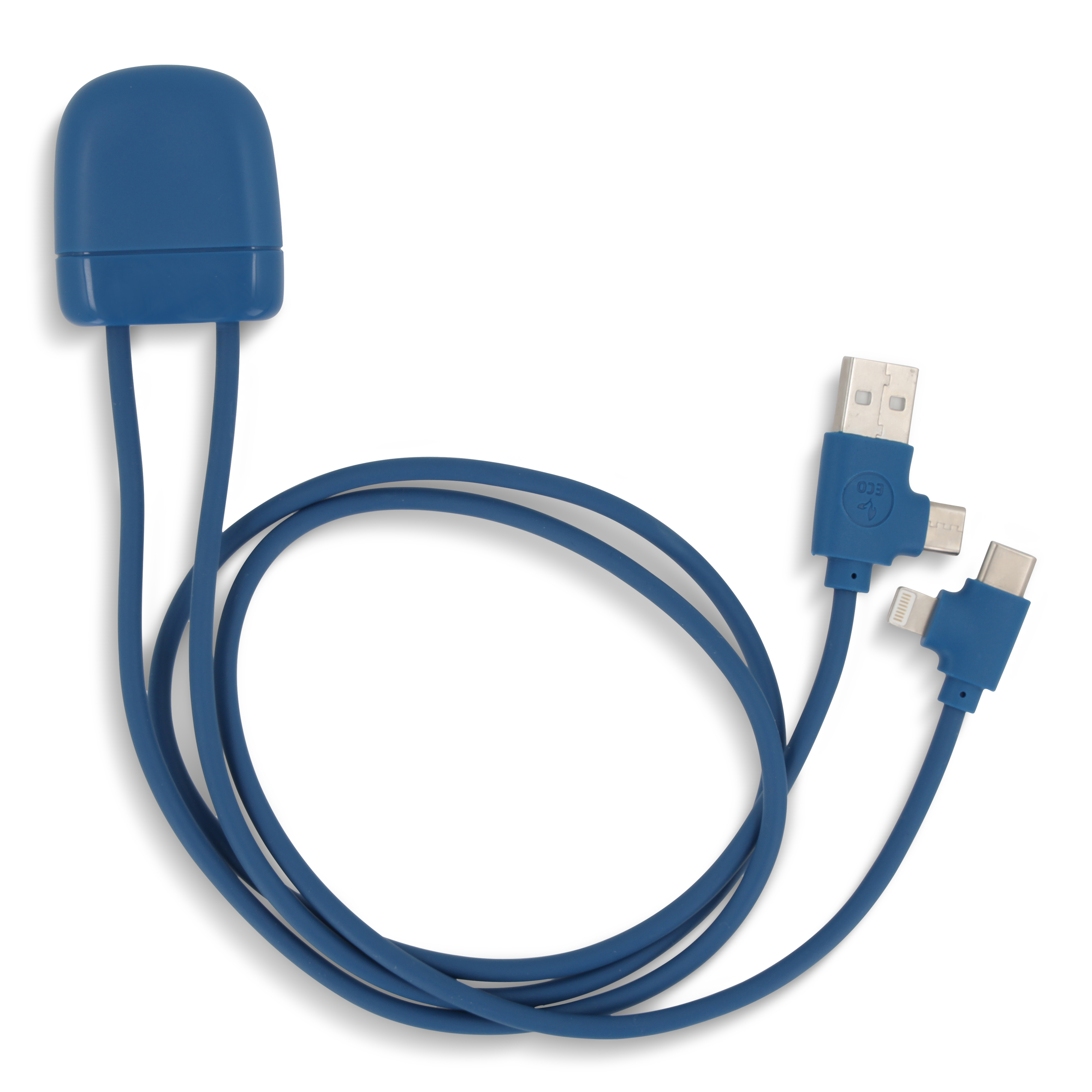 Xoopar Ice-C GRS Charging cable - rPet-Blå