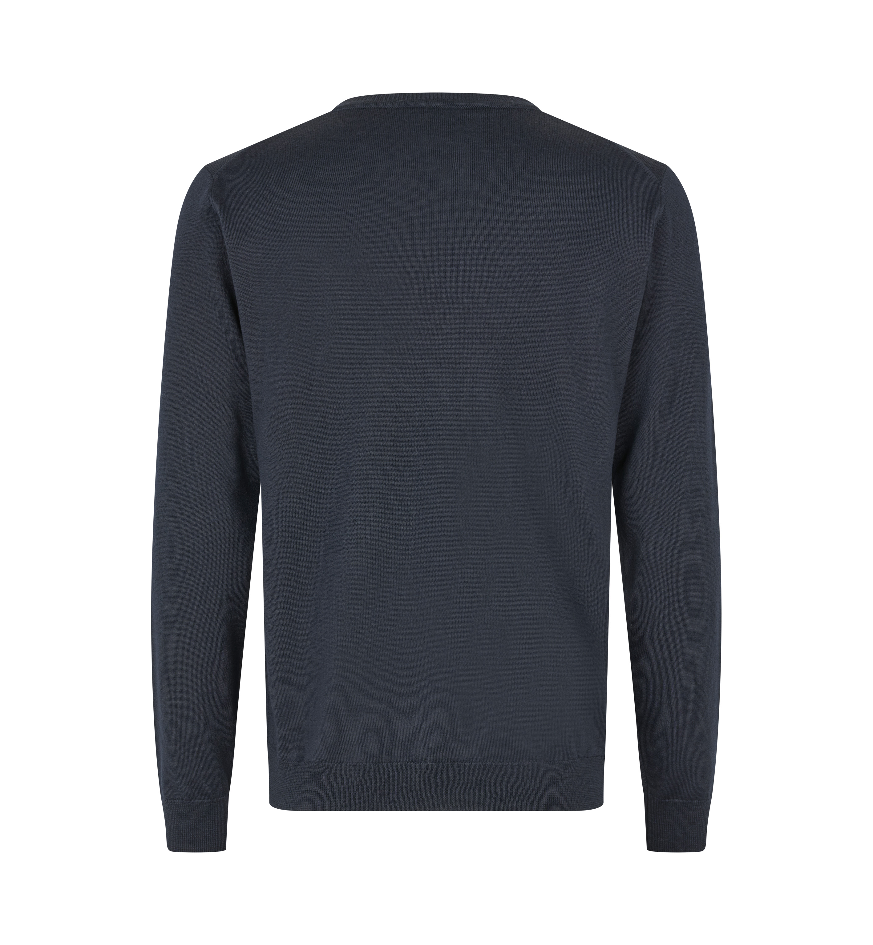 SEVEN SEAS Strik med V-hals, Herre - 50% Uld-Navy
