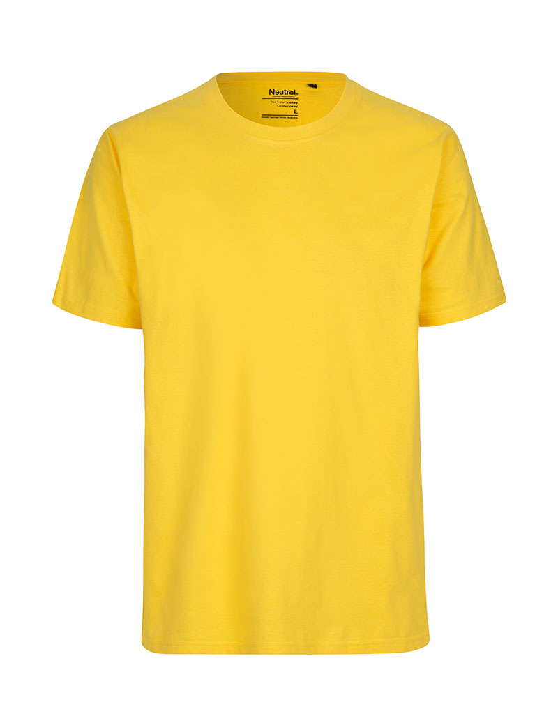 NEUTRAL Classic T-shirt, 100% Økologisk Fairtrade Bomuld-Gul