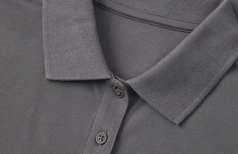 ID Økologisk poloshirt, dame-Grå