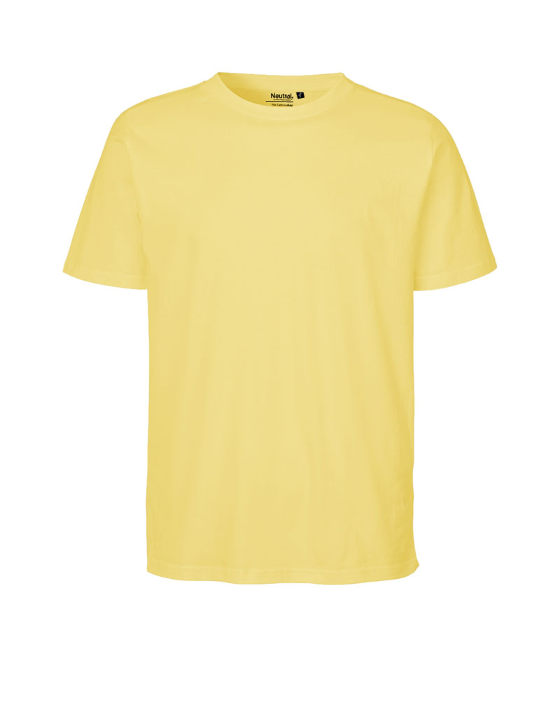 NEUTRAL Regular Unisex T-shirt, 100% Økologisk Fairtrade Bomuld-Lyse Gul