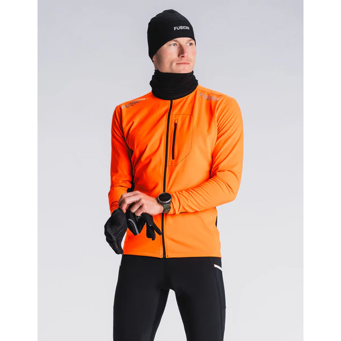 FUSION Mens S2 Run Jacket-Orange