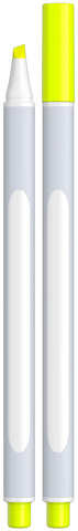 SCHNEIDER Slim highlighter - Biobaseret plastik-Neon Gul