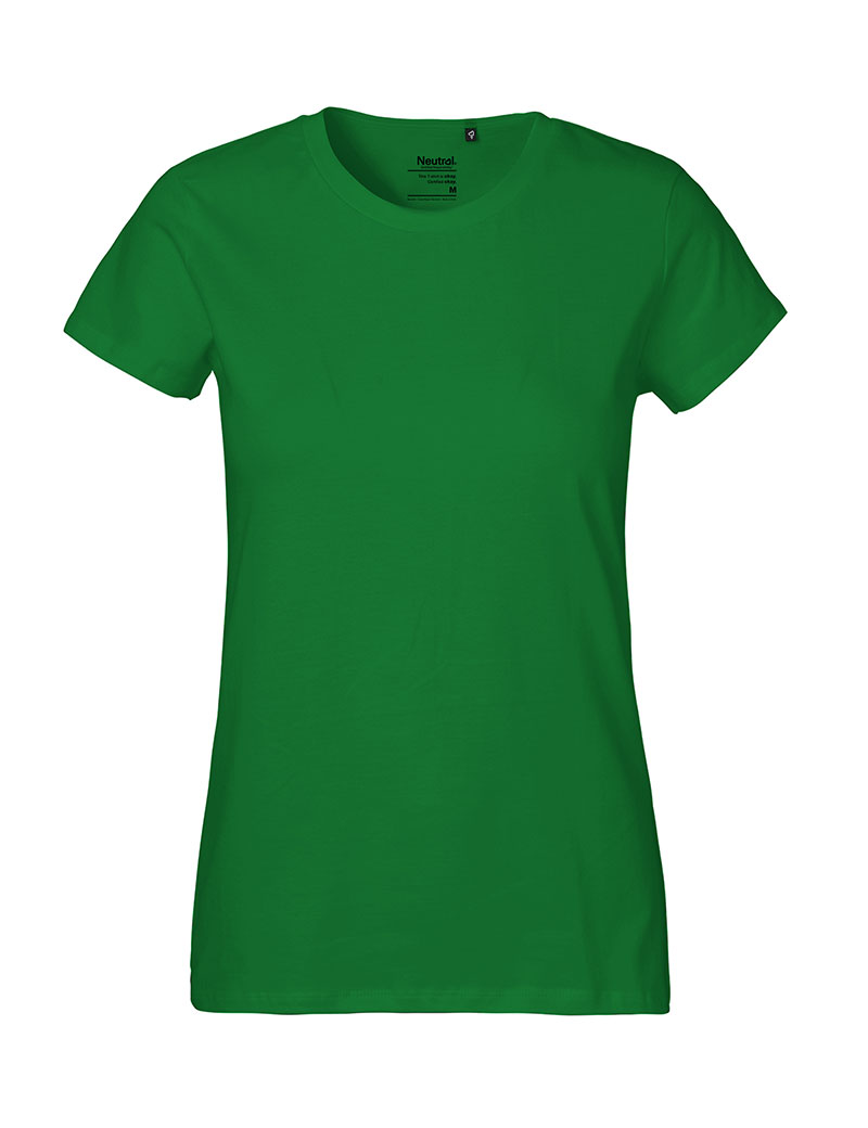 NEUTRAL Classic Dame T-shirt, 100% Økologisk Fairtrade Bomuld-Grøn