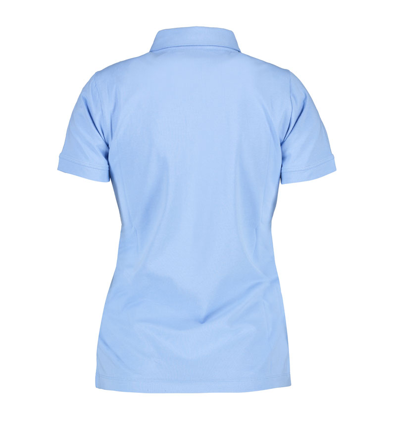 ID Business polo | stretch, dame-Lyseblå