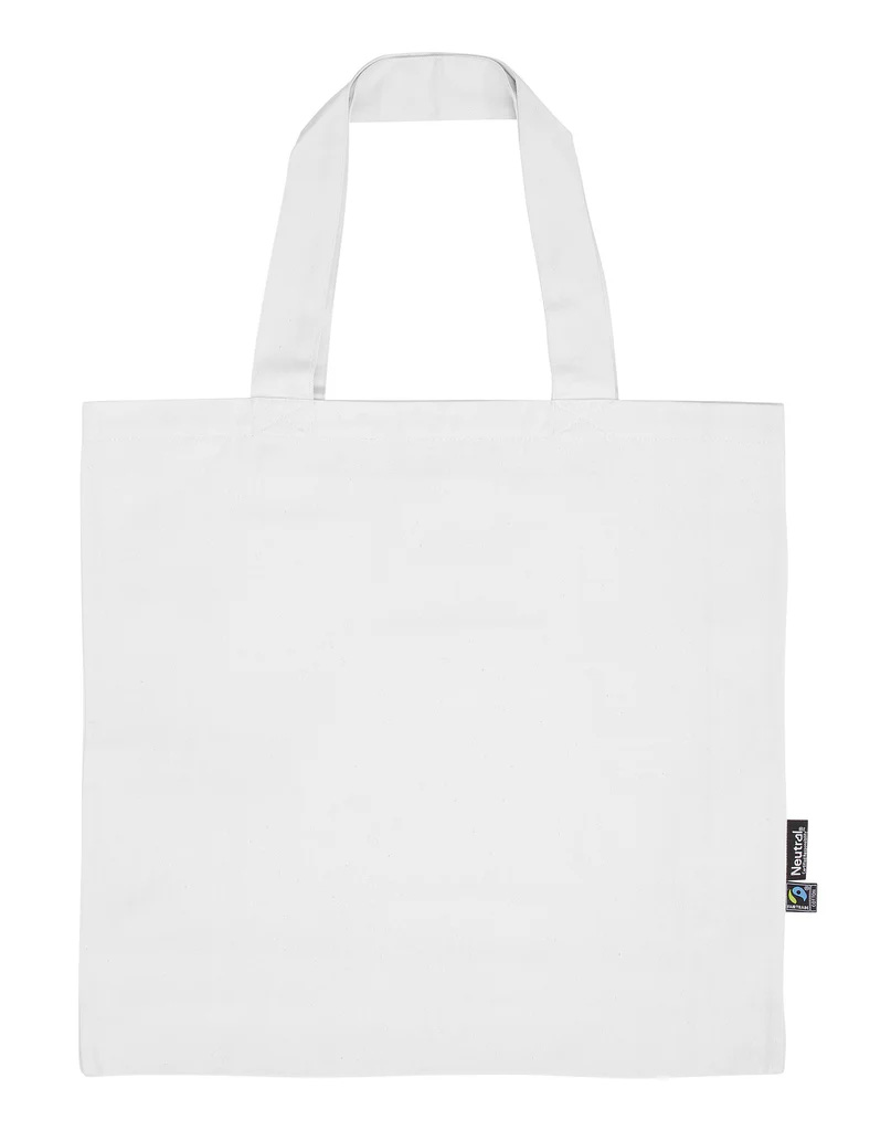 NEUTRAL Twill Shopping Bag - 100% Økologisk Fairtrade Bomuld-Hvid