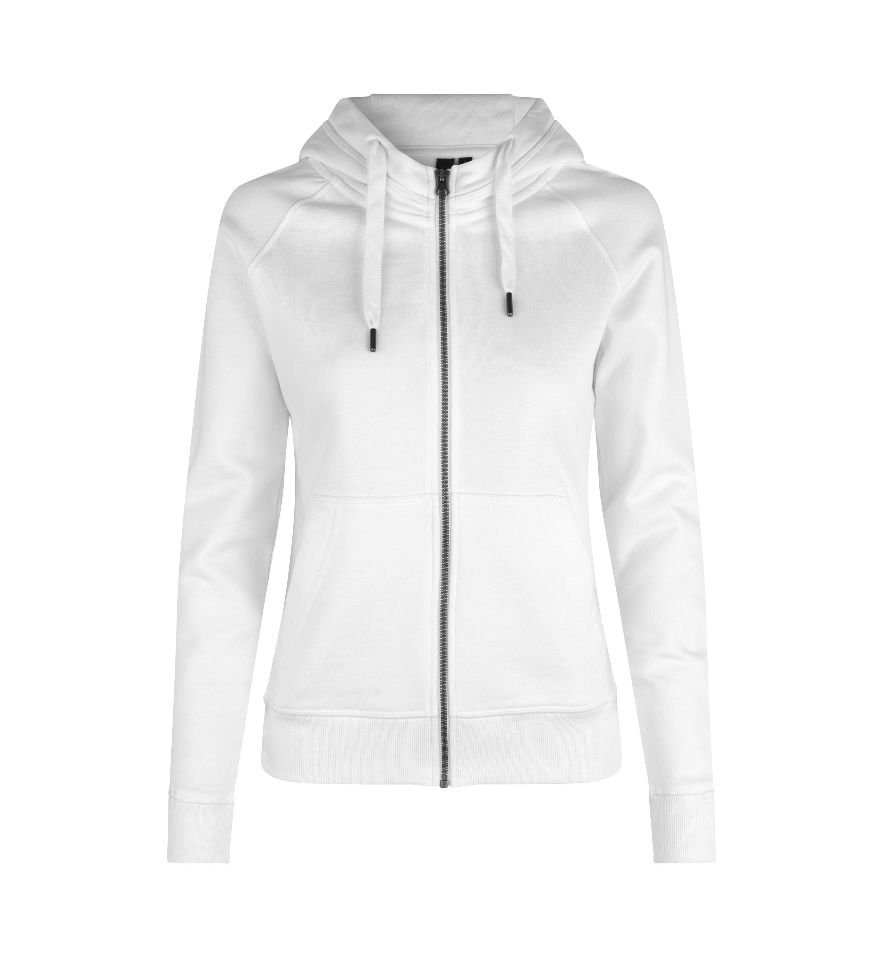 ID Core Full Zip  Hoodie, dame-Hvid