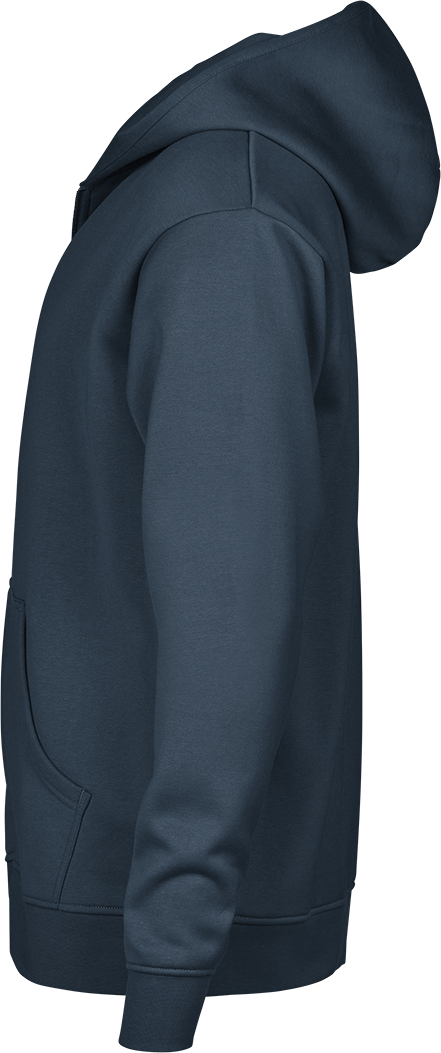 TEE JAYS Urban Hooded Full Zip Sweatshirt - Økologisk Bomuld-Navy