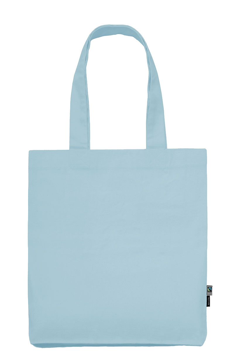 NEUTRAL Kraftig Mulepose, 100% Økologisk Fairtrade Bomuld-Lyseblå