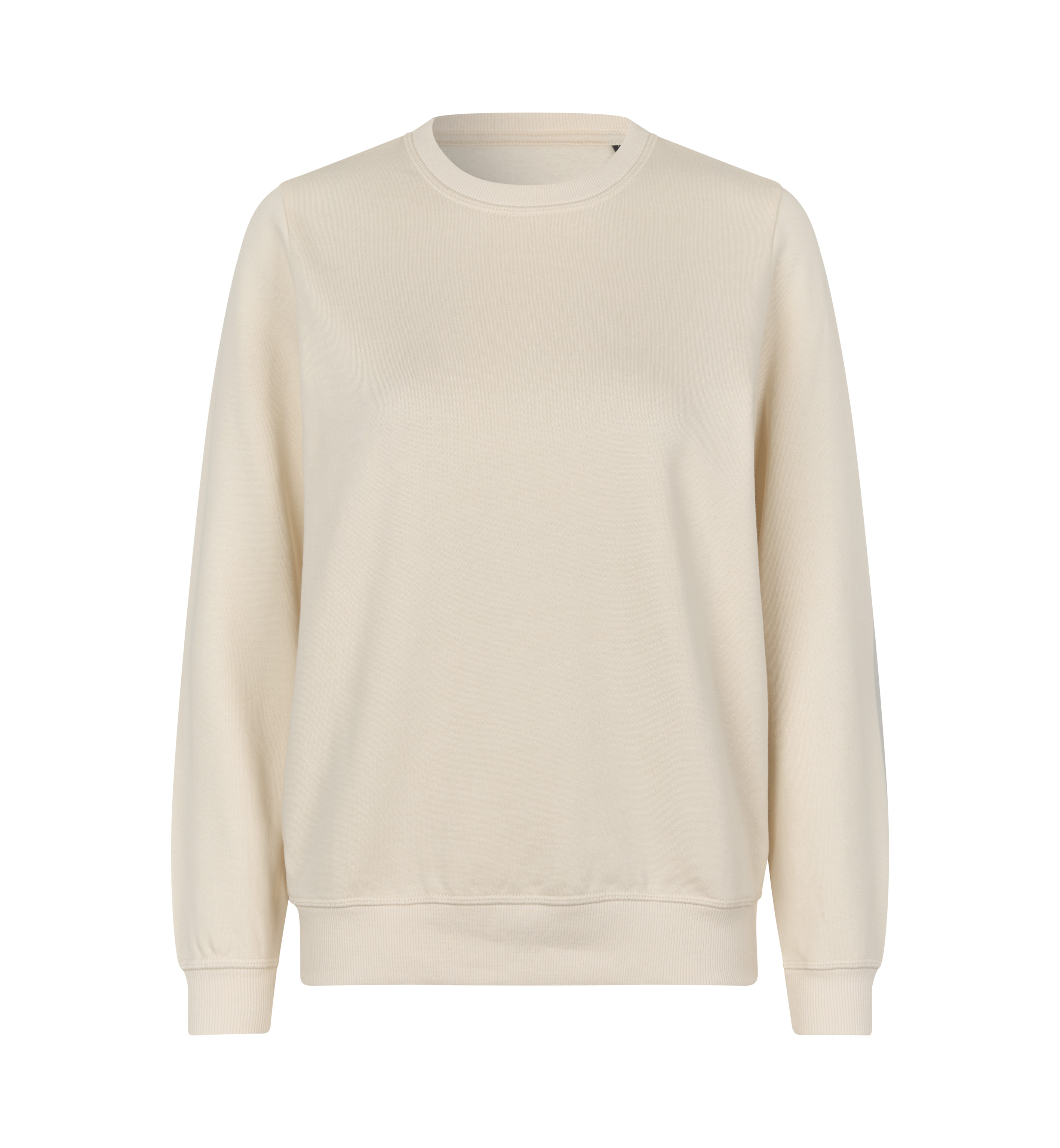 ID Økologisk O-hals Sweatshirt, dame-Off White