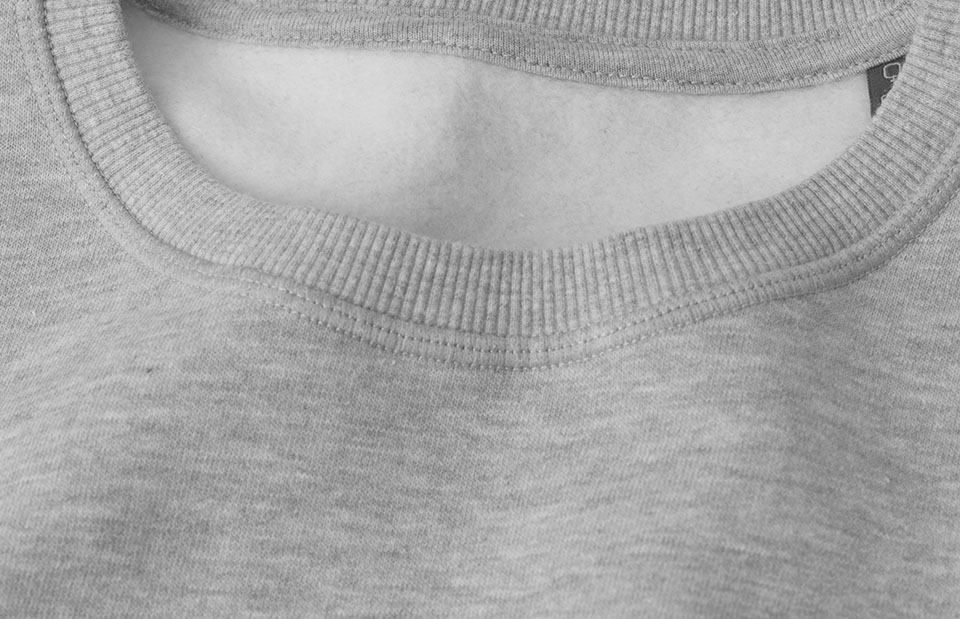 ID Økologisk O-hals Sweatshirt, dame-Grå melange