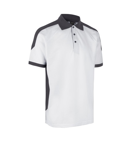 ID PRO Wear poloshirt kontrast-Hvid