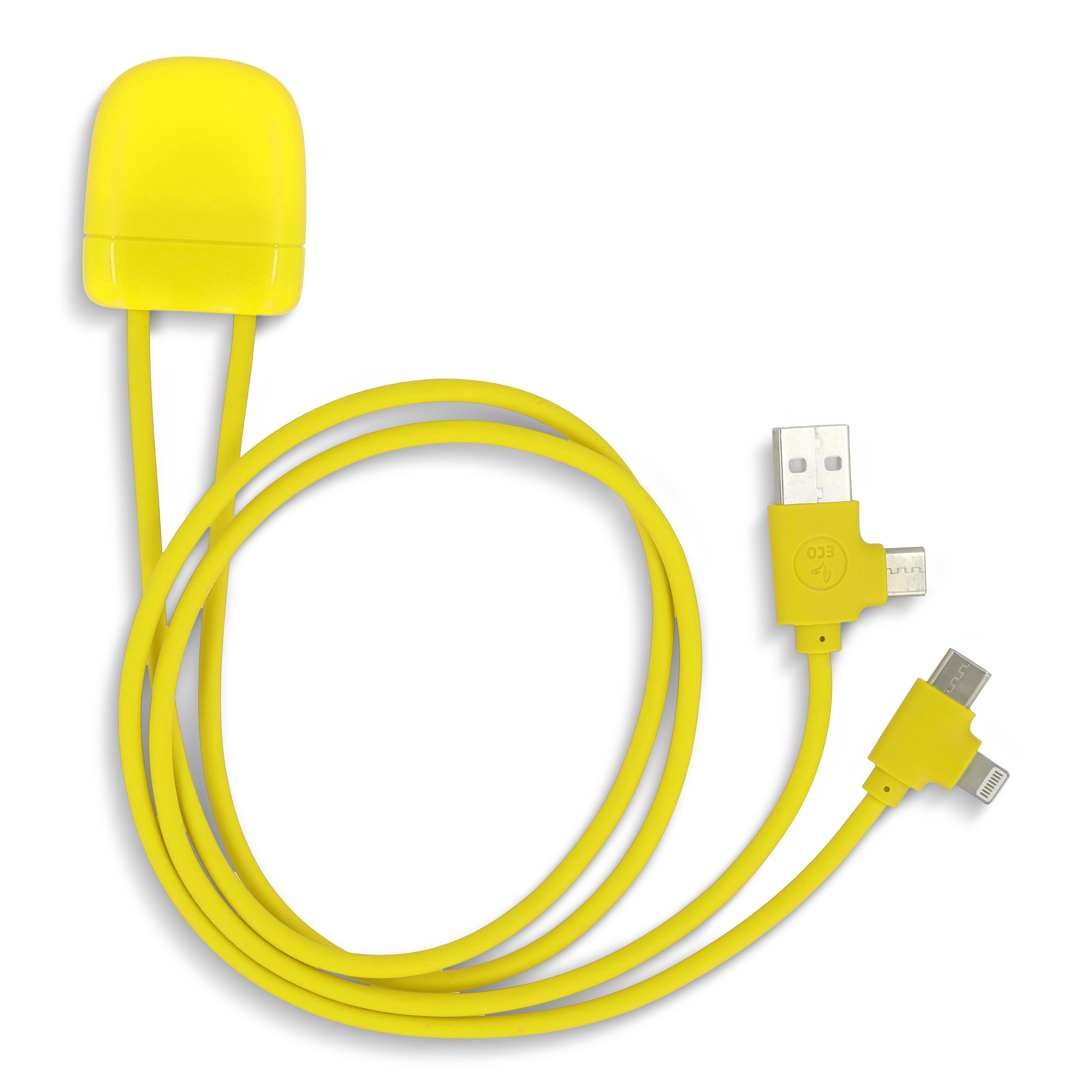 Xoopar Ice-C GRS Charging cable - rPet-Gul
