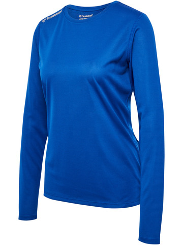 HUMMEL Langærmet T-shirt, dame - 100% rPet-Blå