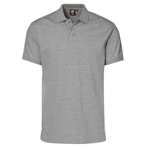 ID Piqué Poloshirt Stretch-Grå melange