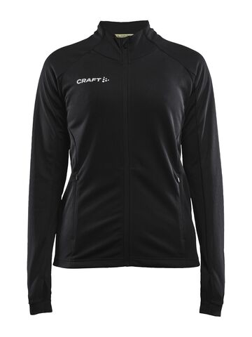 CRAFT Evolve Full Zip Løbejakke, dame - rPet-Sort
