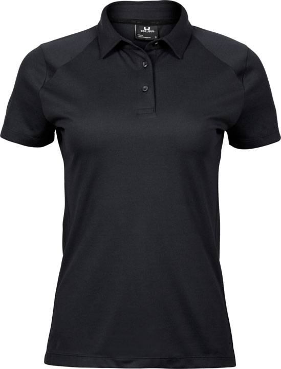 TEE JAYS Luxury Sport Polo, dame-Sort