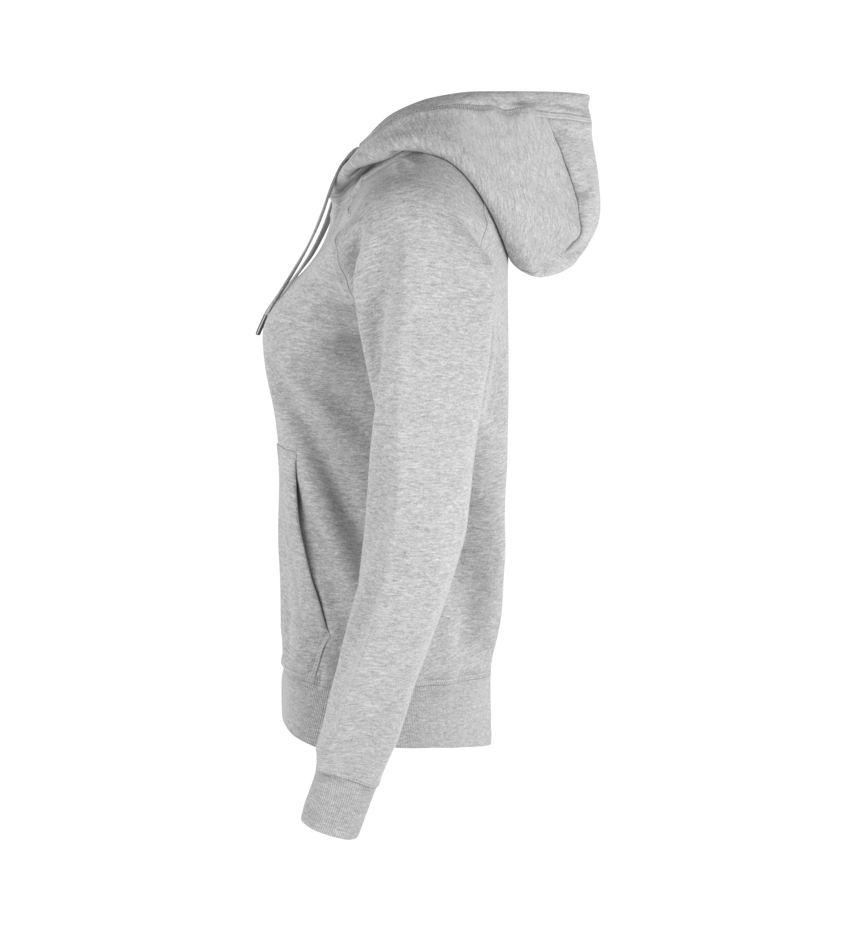 ID Core Full Zip  Hoodie, dame-Grå melange
