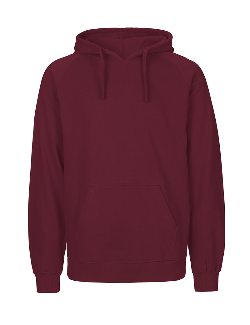 NEUTRAL Hoodie, 100% Økologisk Fairtrade Bomuld-Bordeaux Rød