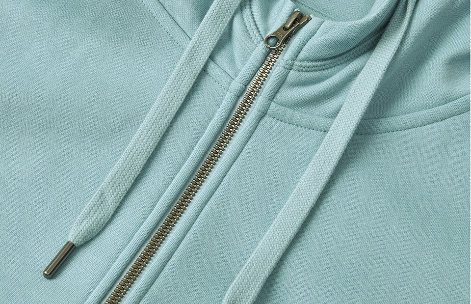 ID Core Full Zip Hoodie-Støvet grøn