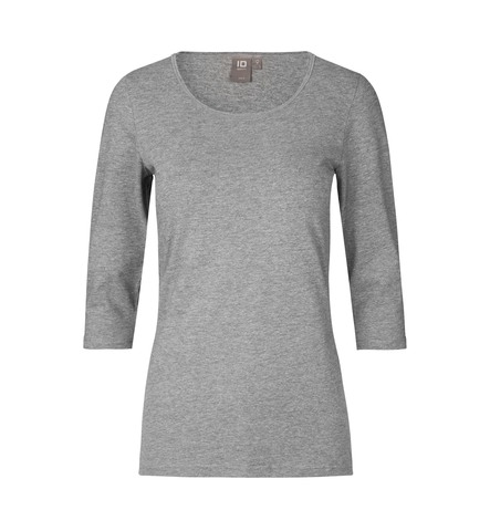 ID Stretch T-shirt ¾ ærmet, dame-Grå