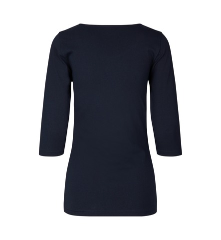 ID Stretch T-shirt ¾ ærmet, dame-Navy