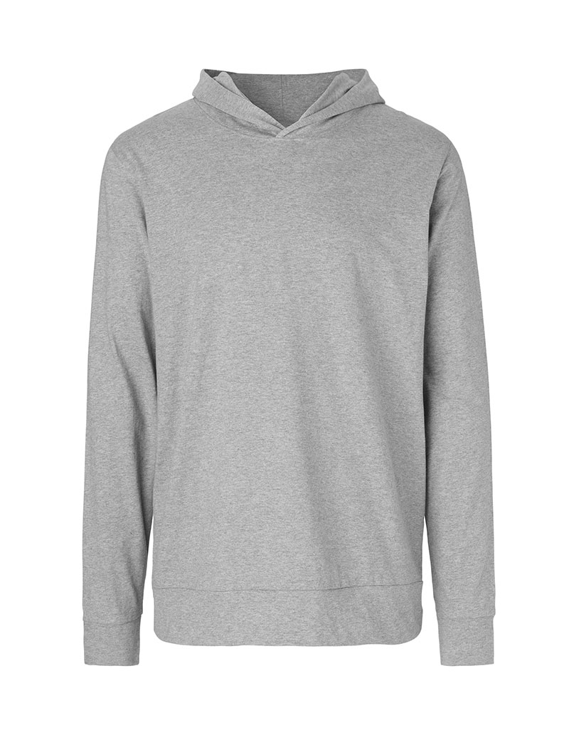 NEUTRAL Unisex Jersey Hoodie, 100% Økologisk Fairtrade Bomuld-Grå melange