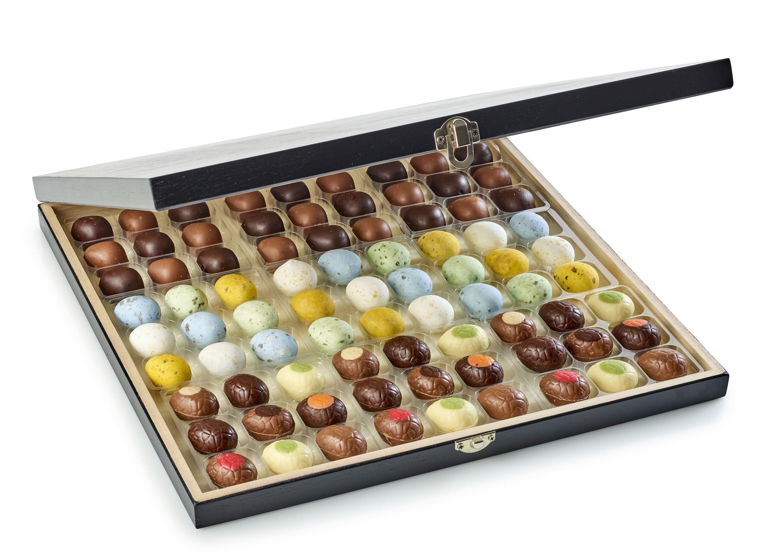 Trææske Sort - 810 gr. 81 stk. Marcipanæg-/Luksusæg-/Belgiske Fugleæg