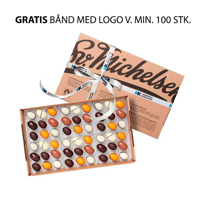 SV. MICHELSEN Æske med 54 stk. Fyldte Påskeæg - Fairtrade-