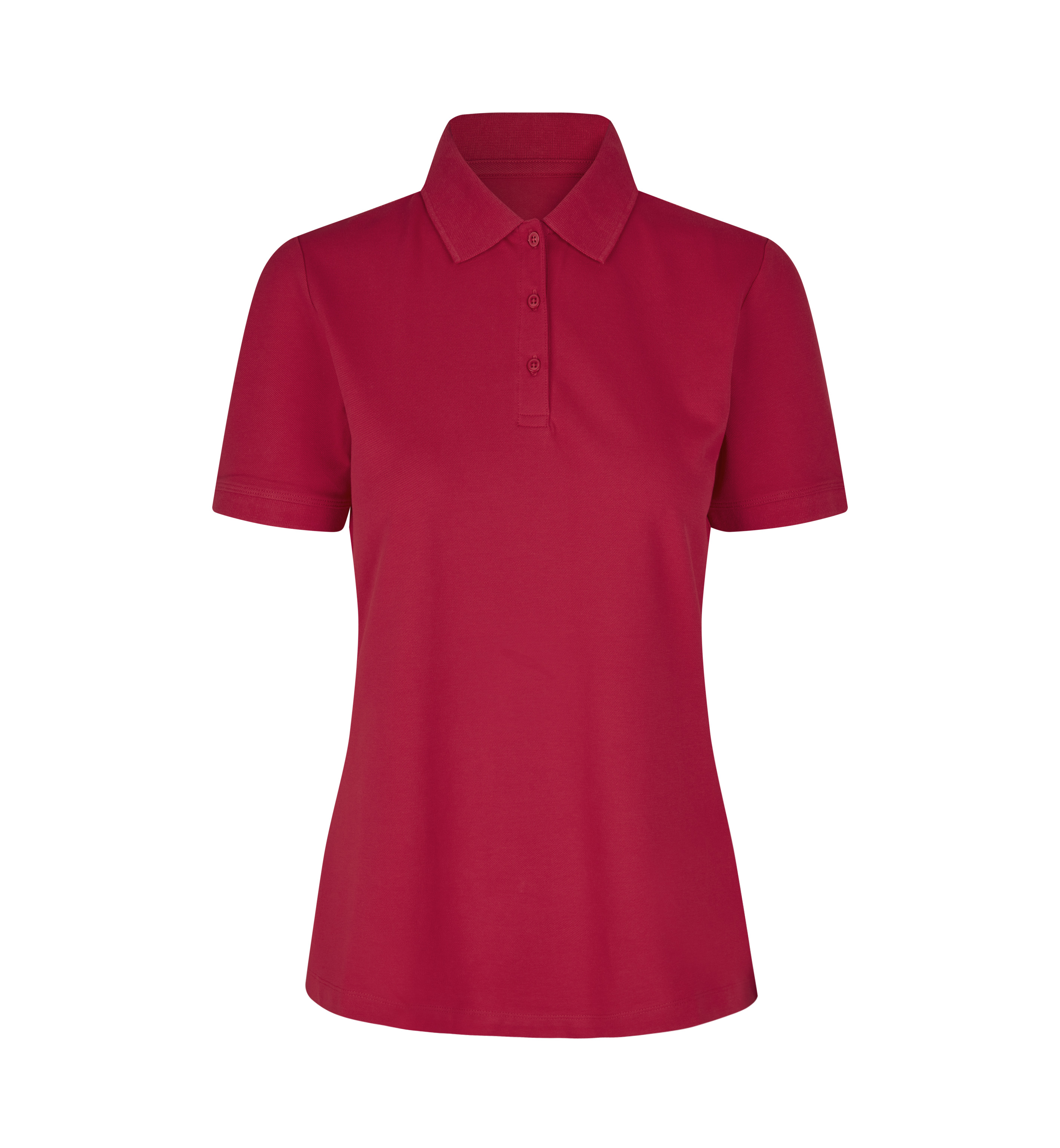 ID Økologisk poloshirt, dame-Rød