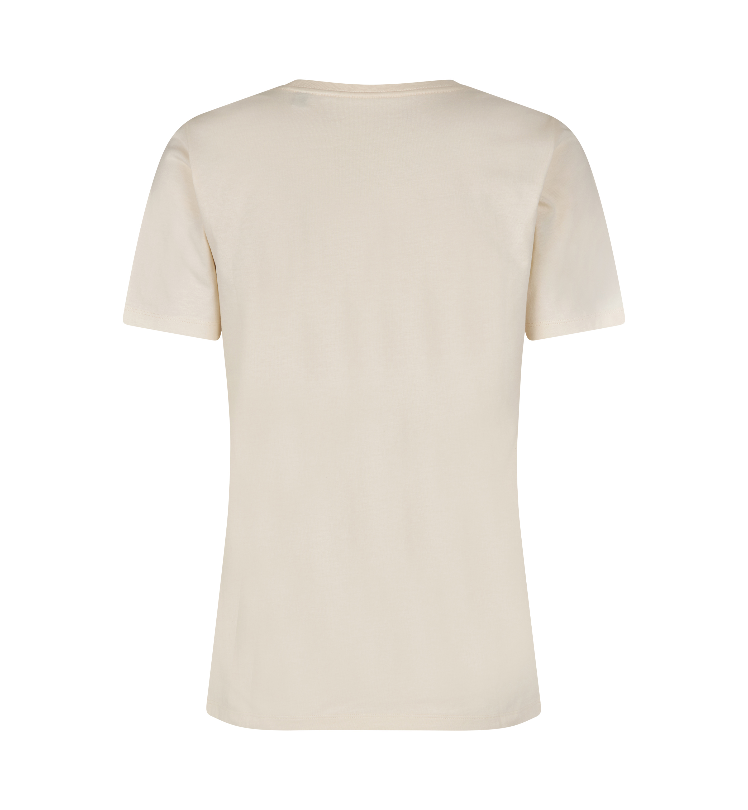 ID Økologisk O-hals T-shirt, dame-Off White