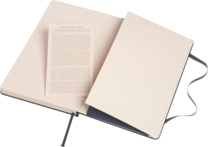 MOLESKINE Classic L hardcover notesbog - blank - Certificeret Papir-Navy