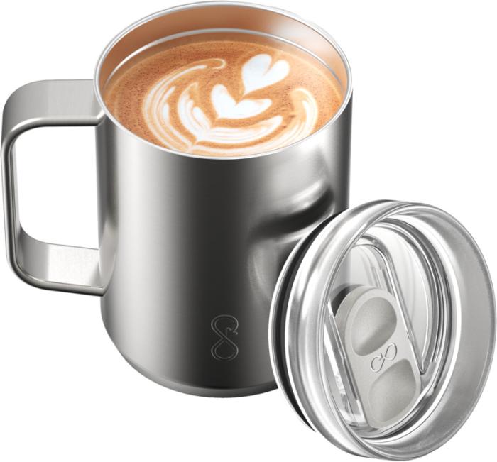 Ocean Bottle 350 ml isoleret rejsekrus - Genbrugs Rustfri Stål-Stål