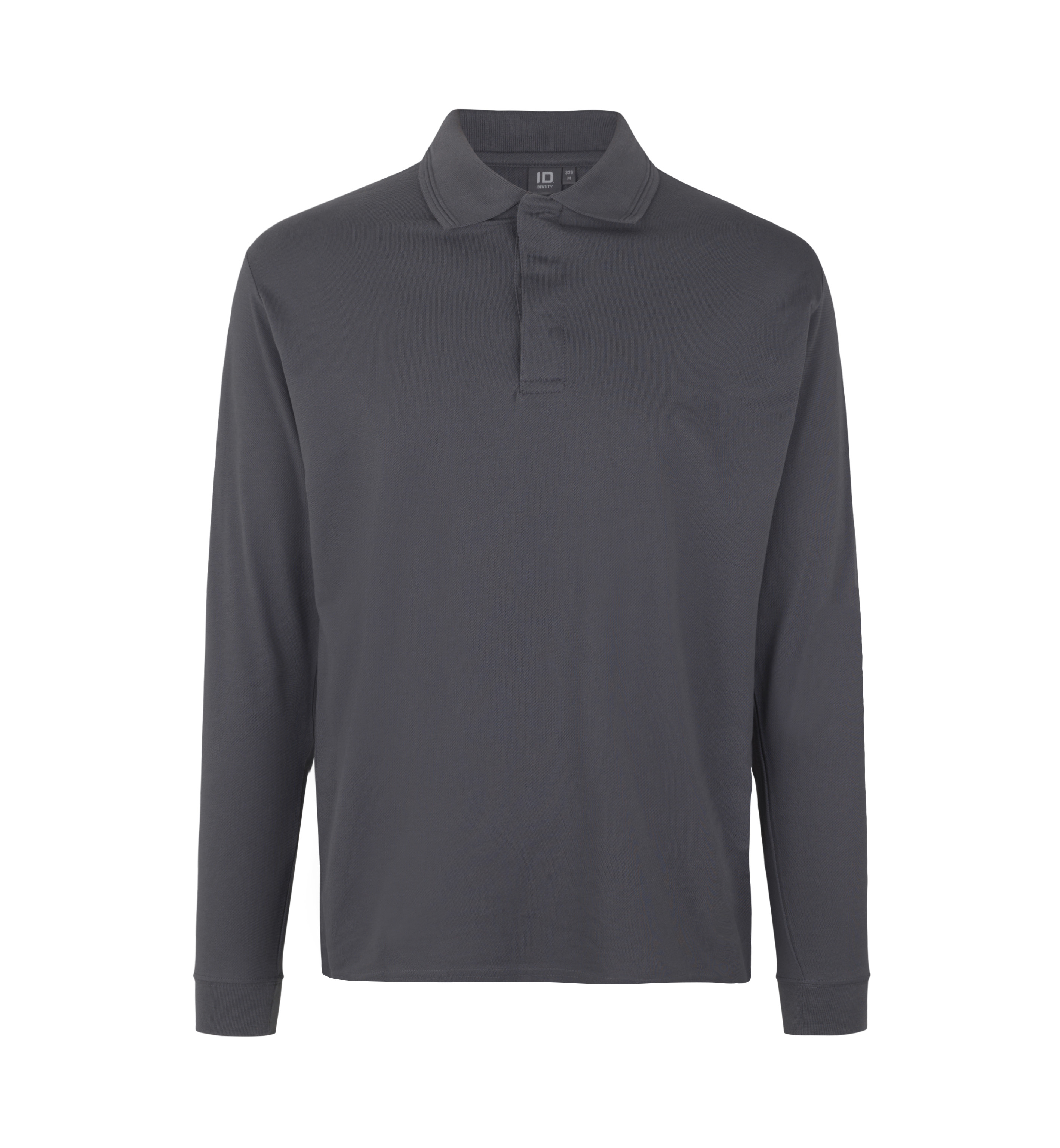 ID PRO Wear polo med trykknap-Silver grey