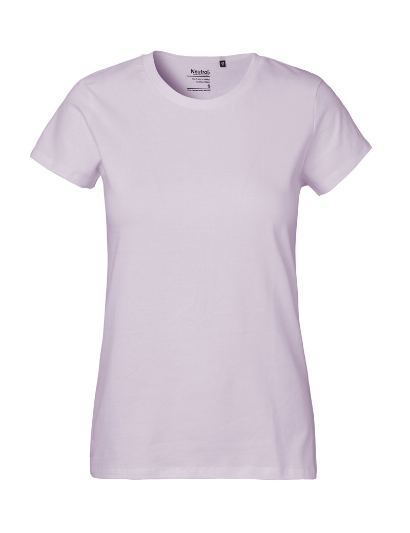 NEUTRAL Classic Dame T-shirt, 100% Økologisk Fairtrade Bomuld-Lyse Lilla