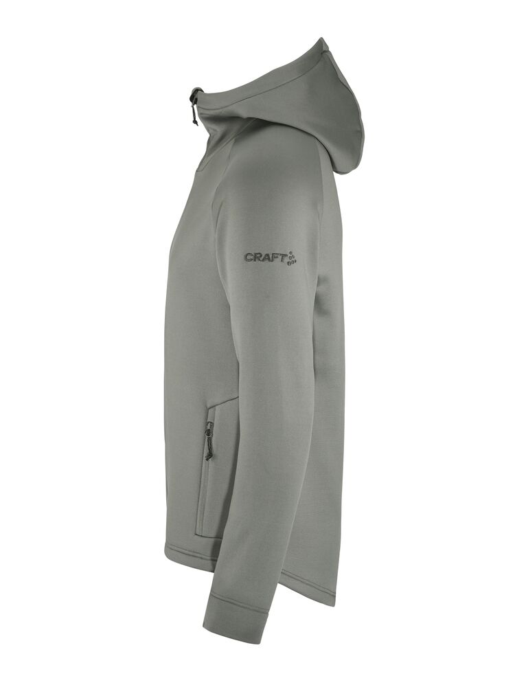 CRAFT ADV Explore Power fleece Hood, Herre - rPet-Grøn