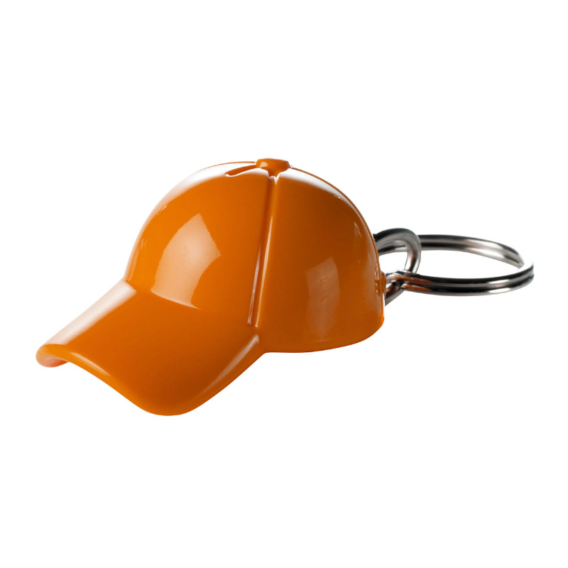 Kasket Nøglering - Genbrugs Akryl-Orange