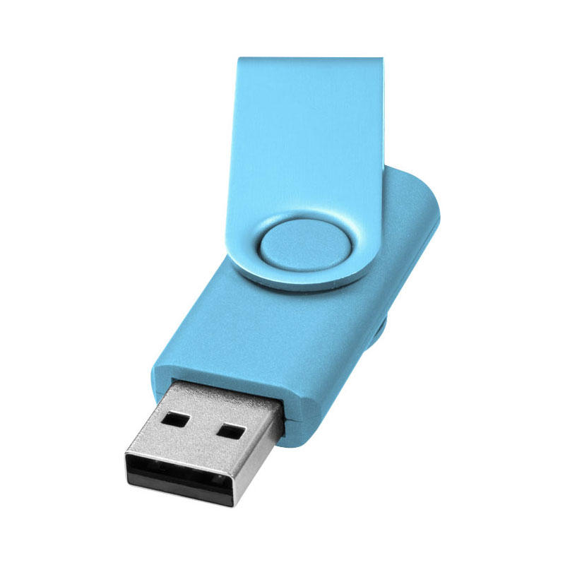 Rotate Metallic USB 2 GB-Lyseblå