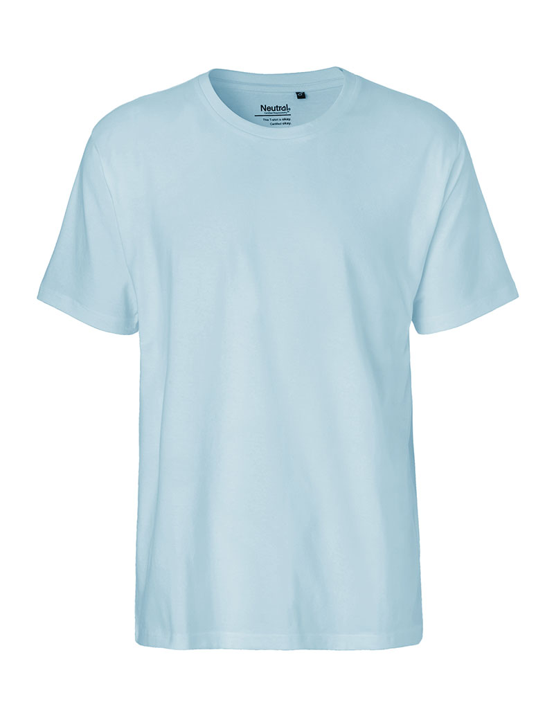 NEUTRAL Classic T-shirt, 100% Økologisk Fairtrade Bomuld-Lyseblå