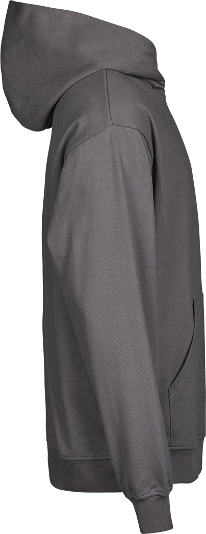 TEE JAYS Urban Heavy Loose Fit Hooded Sweatshirt - Økologisk Bomuld-Grå