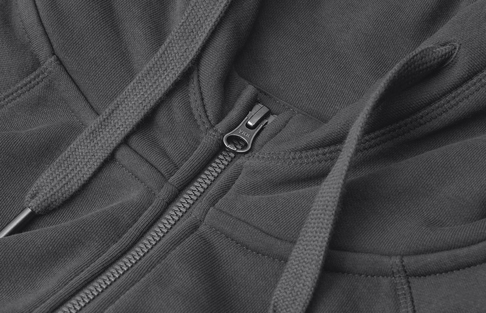 ID Core Full Zip  Hoodie, dame-Grå