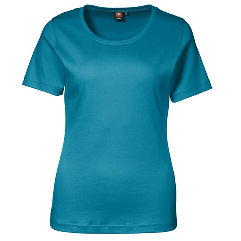ID Interlock T-shirt Dame-Turkis