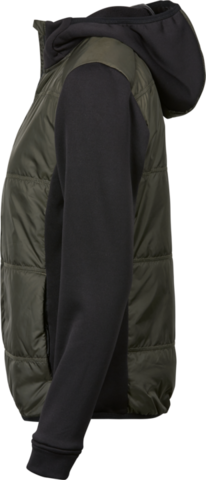 TEE JAYS Hybrid-stretch Hooded Jakke, dame-Oliven