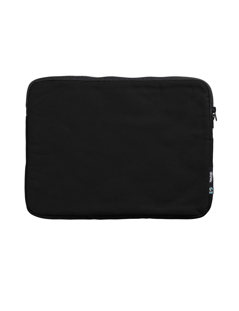 NEUTRAL Laptop Sleeve 15, 100% Økologisk Fairtrade Bomulds-Sort